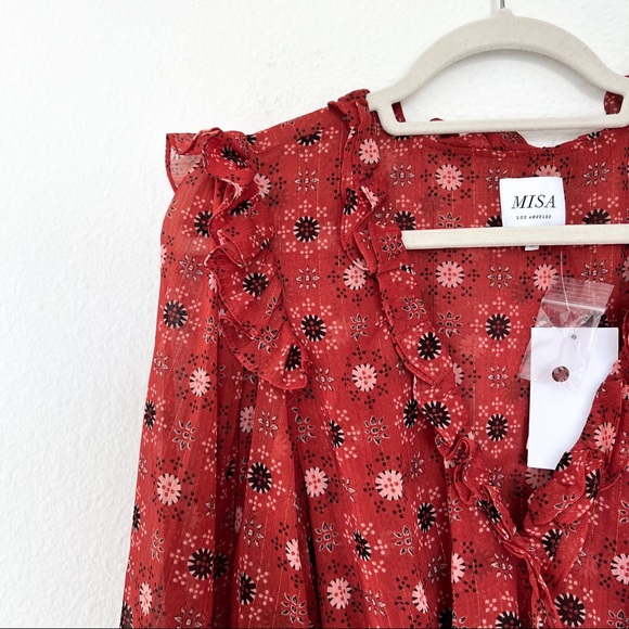 Anthropologie MISA Los Angeles Veruka Dress in Maravi Dots - Picture 11 of 12